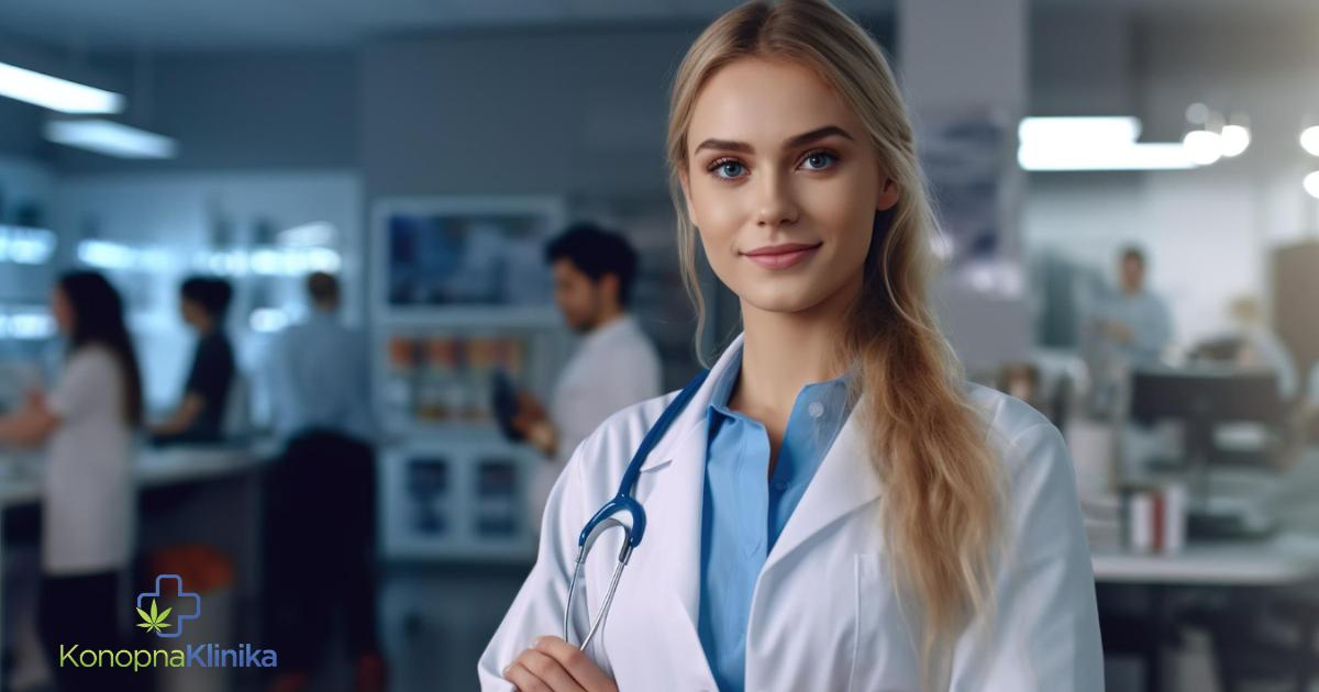lekarz leczący medyczną marihuaną