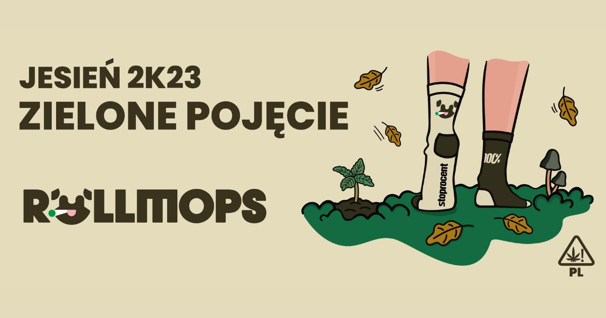Zielone Pojęcie Jesień 2k23 naklejka
