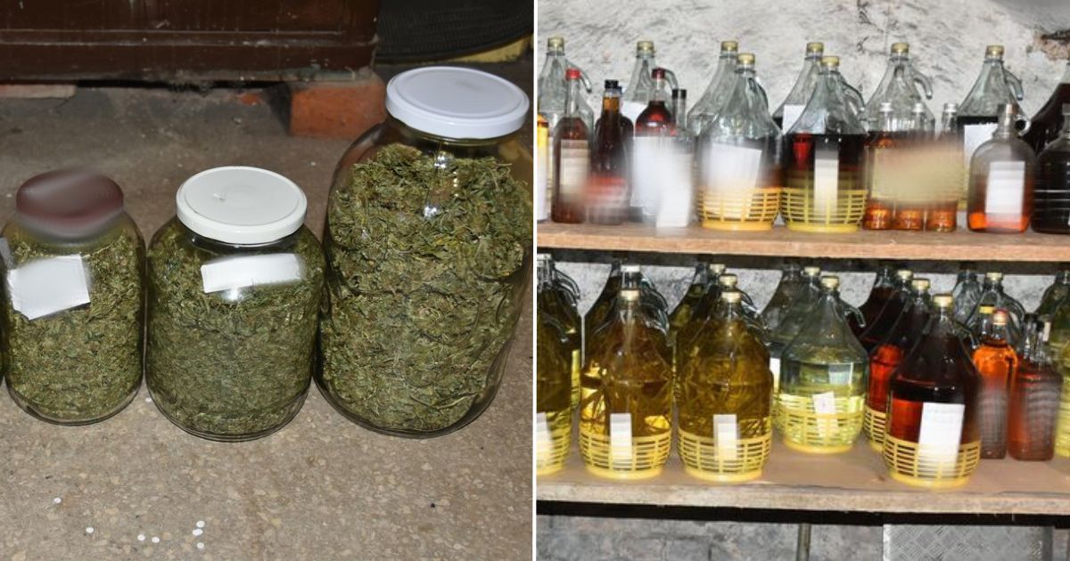 zioło i bimber, który pędził 62-latek