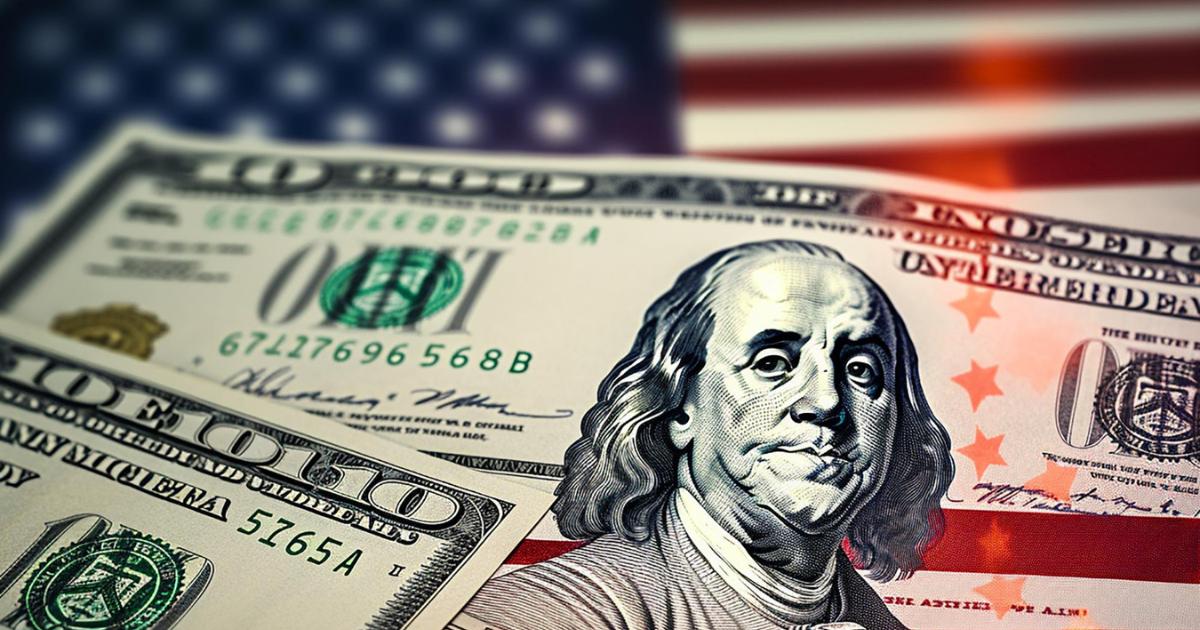 dolary i flaga usa