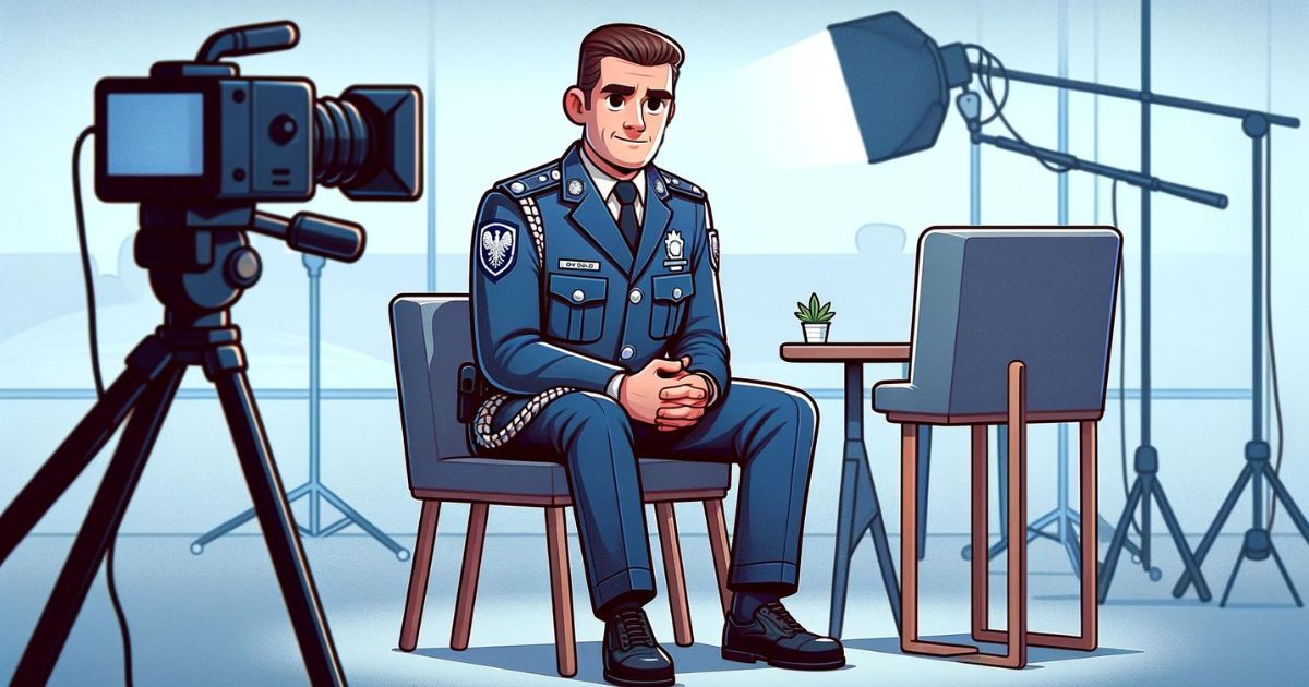 policjant mówiący o medycznej marihuanie i kierowaniu samochodem