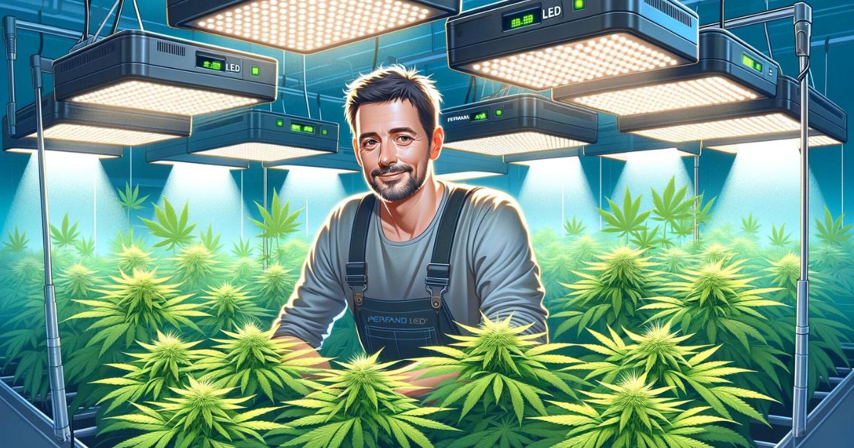 grower uprawiający konopie