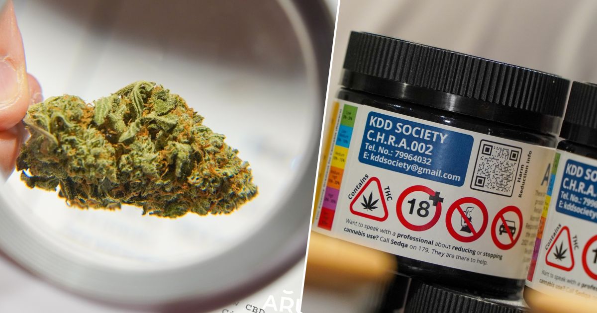marihuana sprzedawana w pierwszym klubie konopnym na Malcie