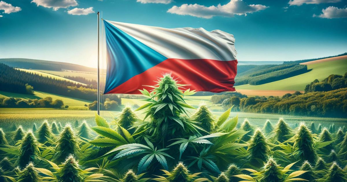 flaga czech i medyczna marihuana
