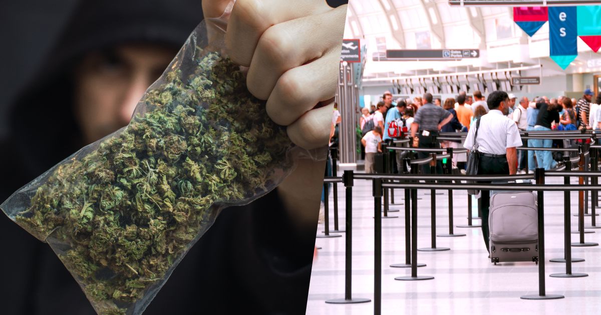 marihuana i lotnisko