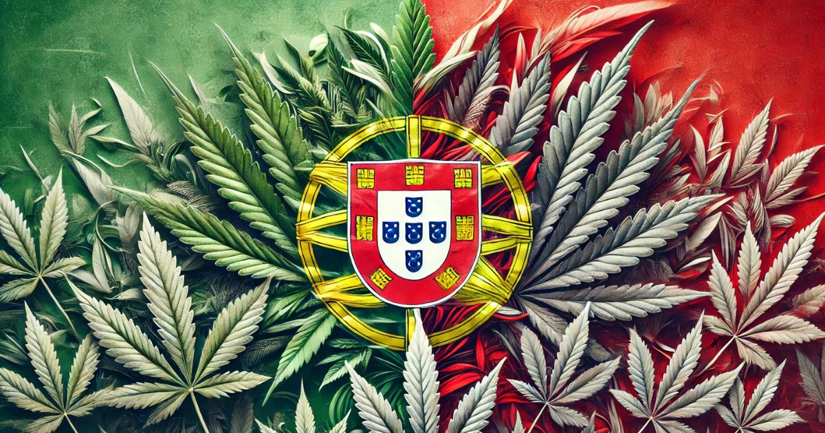 flaga portugalii i konopie