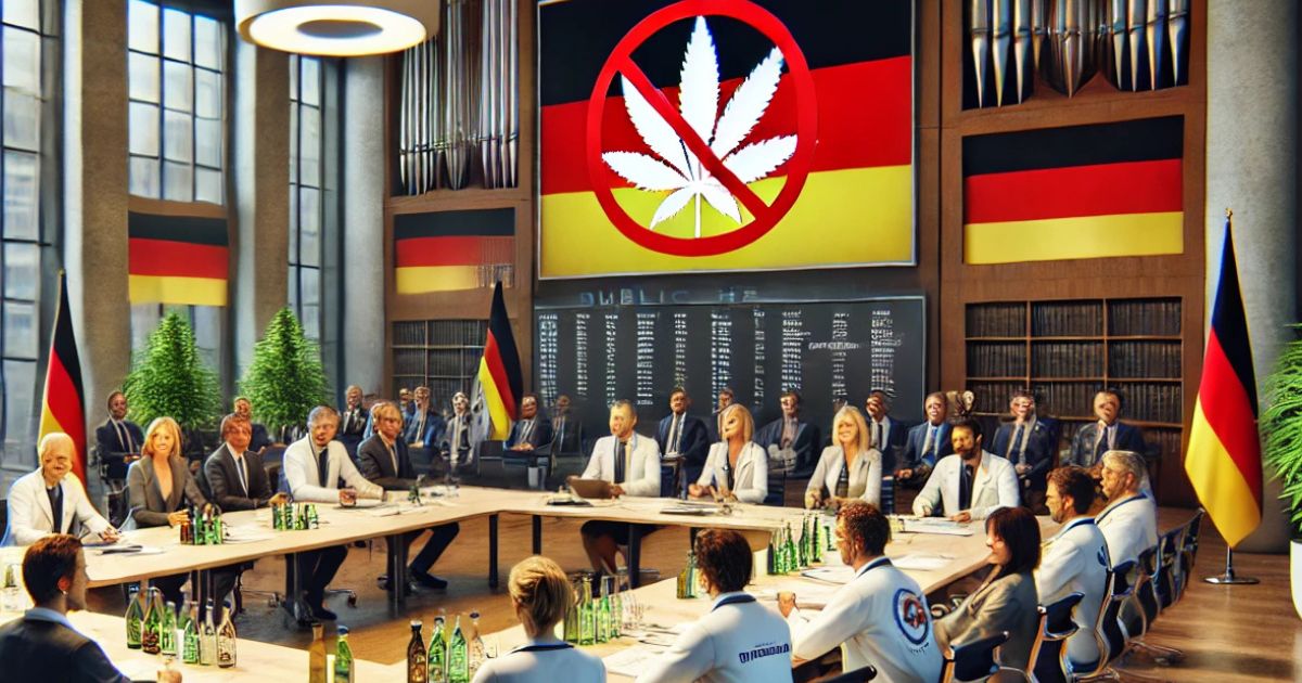 nimieccy lekarze dyskutujący na temat marihuany
