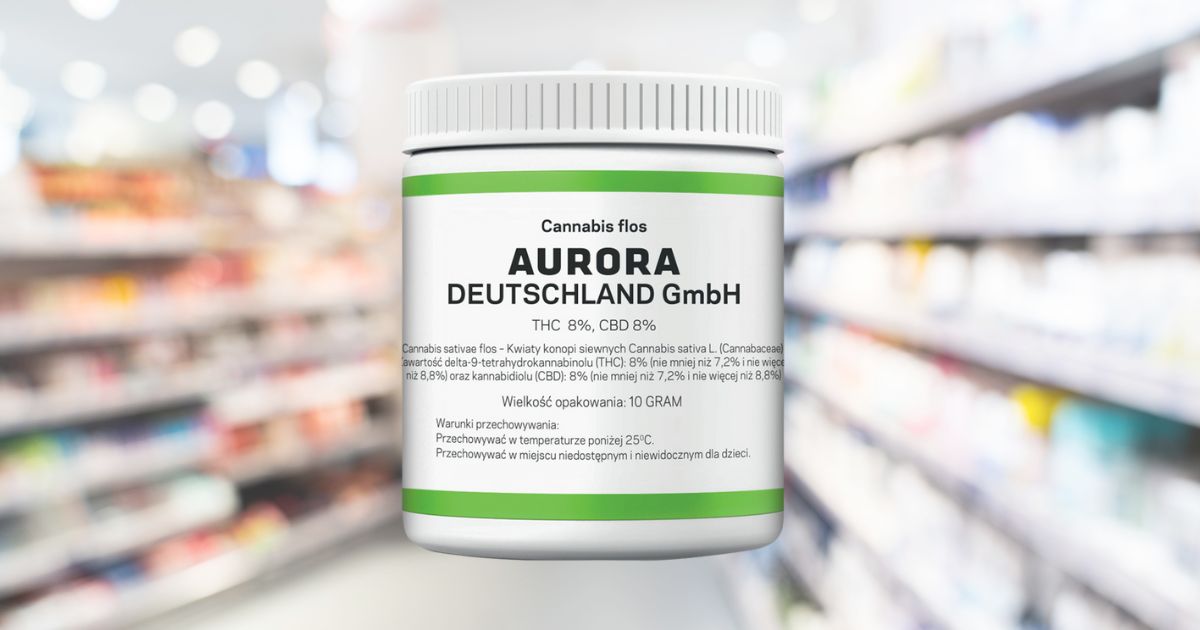 opakowanie medycznej marihuany aurora 8/8