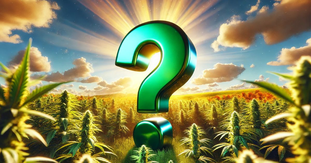 znak zapytania i medyczna marihuana